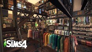 Vintage Clothing Store | The Sims4 Stop Motion Build | NoCC |【シムズ４建築】
