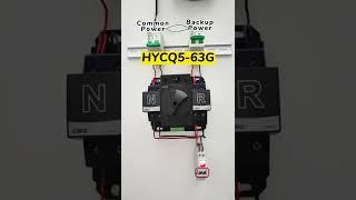 CSQ ATS Single Phase Automatic Transfer Switch HYCQ5-63G Wiring Method