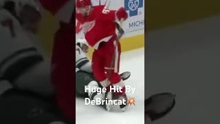Alex DeBrincat massive hit on Brock Faber #nhl #lgrw