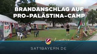 Brandanschlag in München: Pro-Palästina-Protestcamp angezündet