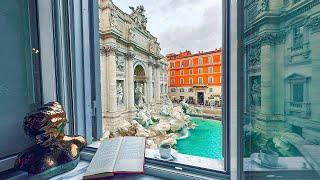 Trevi Fountain View Airbnb, ROME  | 4k Full Tour