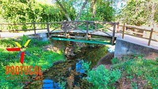 Smallest International Bridge in the World  Ponte Internacional mais Pequena do Mundo - 4K UltraHD