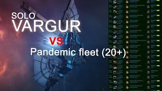 Solo Vargur vs Pandemic fleet. PVP. Eve online.