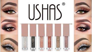 Ushas liquid Eyeshadow | Glitter Eyemakeup | Ushas cosmetics | @mjaraish