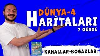 DÜNYA KANALLAR VE BOĞAZLAR-OKYANUS AKINTILARI HARİTA BİLGİSİ ÇALIŞMASI 2025 KAMP-4 (Kodlamalarla)