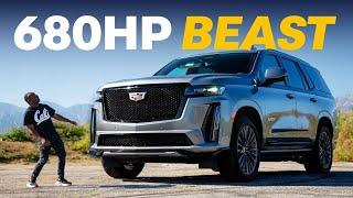 NEW Cadillac Escalade V: 680hp Beast TRACK Tested! | 4K