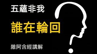 雜阿含經講解17 既然五蘊非我 誰在輪回？Since the five aggregates are not me, who is in reincarnation?