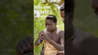 DUDUKWE FAINTED after tasting @Coca-Cola  #hadzabe #hadzabetribe #hadzatribe #funny #hadza