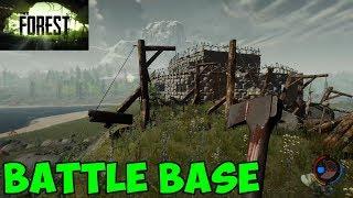 The Forest - battle base near sinkhole / Hardest place to build a base in The Forest game
