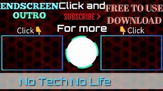 Free PRO Outro/Endscreen Template-No Software Required-Free To use-NTNL