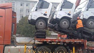 Amazing Dangerous Idiots Trucks Driving Skill - Biggest Trailer Truck Heavy Equipment Fails at work