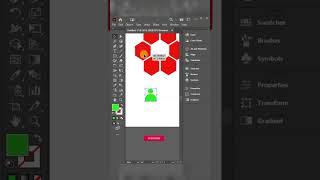 Logo Design - Illustrator Logo Design Tutorial | Adobe Illustrator CC #shorts