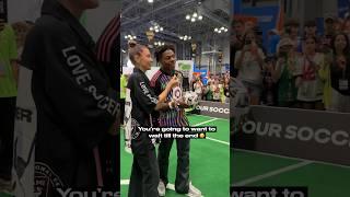 IShowSpeed challenges fans in soccer at Fanatics Fest  #speed #football #streamer