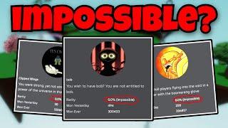 HOW are these badges "IMPOSSIBLE"??? | Roblox Slap Battles!