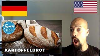 American Reacts To Kartoffelbrot aus meinem Backbuch | German Video