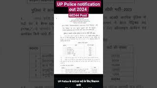 UP Police Notification Out | up police new vacancy 2023 #uppolice #shorts