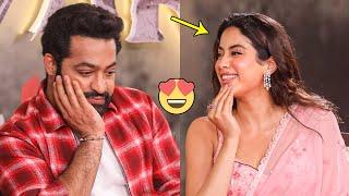 జాహ్నవిని ఇమిటేట్ చేసిన ఎన్టీఆర్: NTR Imitates Janhvi Kapoor | Chuttamalle Song | Filmylooks