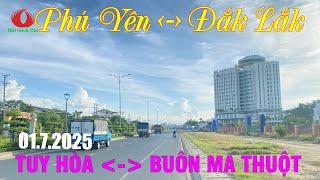 CON ĐƯỜNG NGẮN NHẤT KẾT NỐI TP.TUY HÒA (PHÚ YÊN) - TP.BUÔN MA THUỘT (ĐẮK LẮK) | SÁP NHẬP 01.7.2025