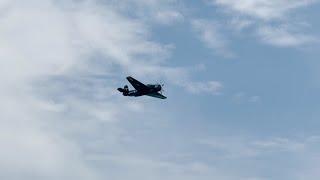 TBM Avenger Which Later Ditched in Ocean Breaks Formation at Cocoa Beach Airshow