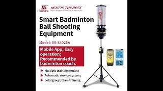 SIBOASI badminton shuttlecock launcher machine with APP function S4025A