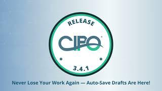 CIPO Release 3.4.1 Preview: New Auto-Save Draft Feature | Releasing This Weekend #constructiontech