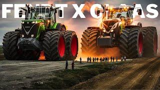 FENDT 1050 VARIO x CLAAS XERION 5000 - COMPARISON AMONGST THE GIANTS