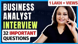 32 Basic Business Analyst Interview Questions : Key Concepts and Best Responses