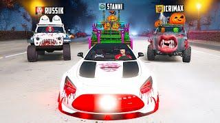 HORROR YOUTUBER JAGEN mit HALLOWEEN AUTOS in GTA 5!