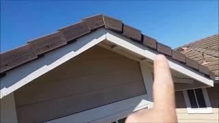 How to Video:  Roof Inspection for Huntington Beach, Ca - Concrete Roofing Tiles Inspected