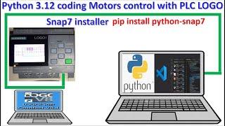 How to write python coding for control PLC Siemens LOGO