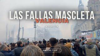 Las Fallas Mascleta Monday 2PM in Valencia City Center, Spain