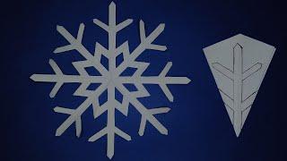 How to make a paper snowflake, Paper Cutting Design, DIY.