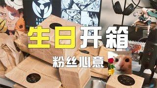 【日常】开箱！粉丝邮寄来生日礼物盲盒，里面都有什么呢？【大雨爱吃蒜】