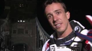 Robbie Maddison backflips the Tower Bridge in London