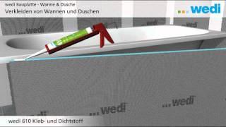 wedi | DE - Lösungen: Verkleiden von Duschen und Badewannen mit dem wedi Bathboard