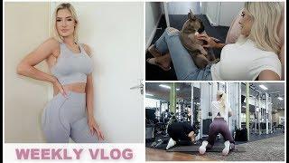 WEEKLY VLOG! | Echt Arise Series try on haul, workouts,  new makeup, puppy cuteness & more!