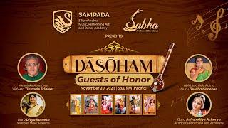 SAMPADA Sabha presents "DASOHAM" - A Music & Dance Festival on Dasa Sahitya