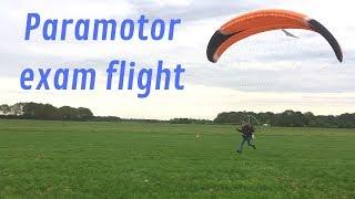 I passed my paramotor exam!