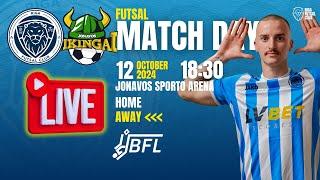 12.10.2024 Jonavos Vikingai vs. Riga Futsal Club 18:30  I LIVE!