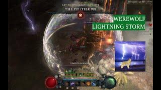 Lightning Storm druid PIT90 8m10s - Diablo 4  Season 6