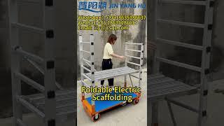 JIN YANG HU Foldable Electric Walking Scaffolding Easy to Operate Space-saving  #scaffolding