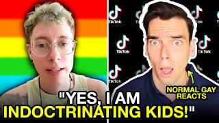 normal gay reacts to "trans" TikTok teacher (this is creepy)