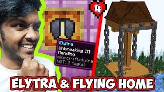 I GOT OP ELYTRA AND FLYING HOME IN MINECRAFT TAMIL...