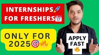  Top 2025 Internships for B.Tech, MCA, M.Tech & Freshers  | Winter & Summer Tech Internships