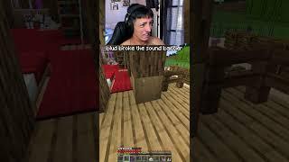 1 Minute Of Breaking The Sound Barrier #minecraft #minecraftmemes #minecraftfunny #yurizingod