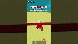 KJ Vs Squid game  || The Strongest Battleground #thestrongestbattlegrounds #roblox #pvp