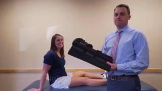 How to put on a straight leg immobilizer | Mercy Health