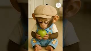 This baby monkey's smile is pure sunshine! 
