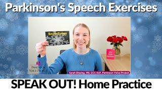 Parkinson's Speech Exercises: Snowflakes