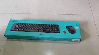 Logitech Wireless keyboard and mouse unboxing